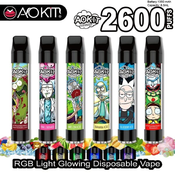 Aokit Lux 2600 Puffs Disposable Vape Wholesale (10)