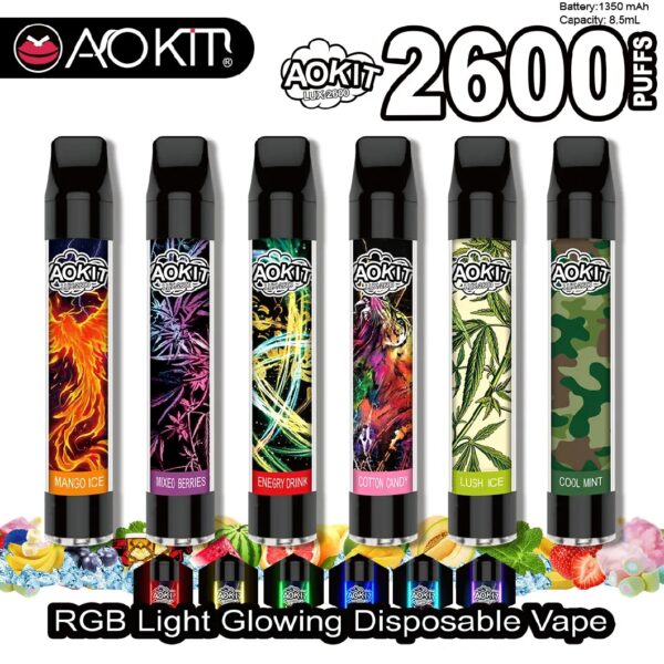 Aokit Lux 2600 Puffs Disposable Vape Wholesale (11)
