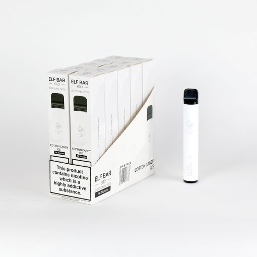 ELF BAR 600 Puffs Vape Desechable Mayorista algodón de azúcar hielo
