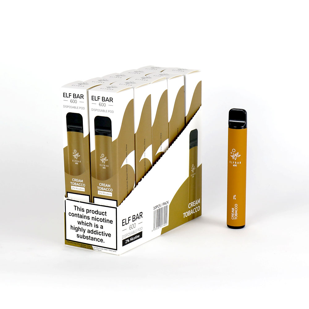 ELF BAR 600 Puffs Disposable Vape Wholesale cream tobacco