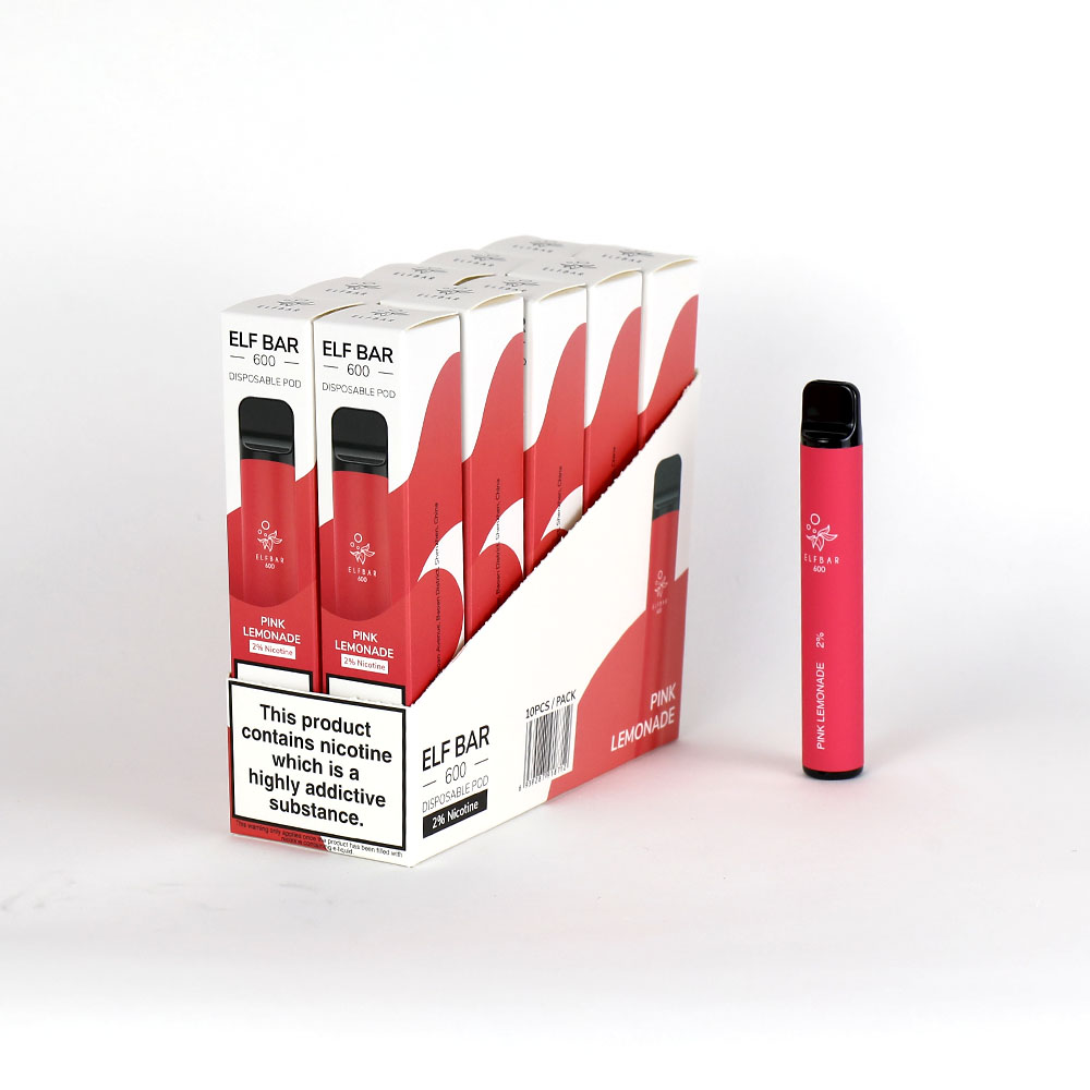 ELF BAR 600 Puffs Vape Desechable Mayorista limonada rosa