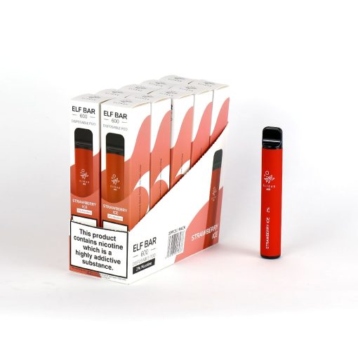ELF BAR 600 Puffs Vape Desechable Mayorista fresa hielo