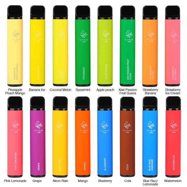 Elf Bar 1500 Disposable Vape Wholesale Flavors