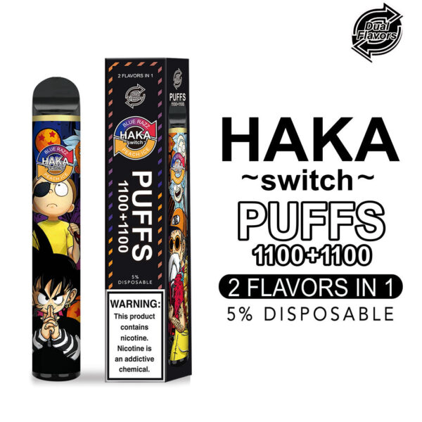 Haka Switch Dual Flavor 2200 Puff Disposable Vape Wholesale 3