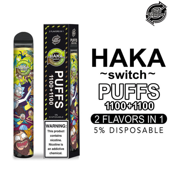 Haka Switch Dual Flavor 2200 Puff Disposable Vape Wholesale 5
