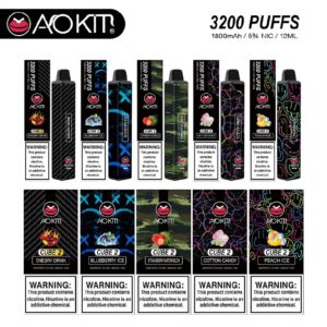 AOKIT CUBE 2 3200 PUFFS DISPOSABLE VAPE (10)