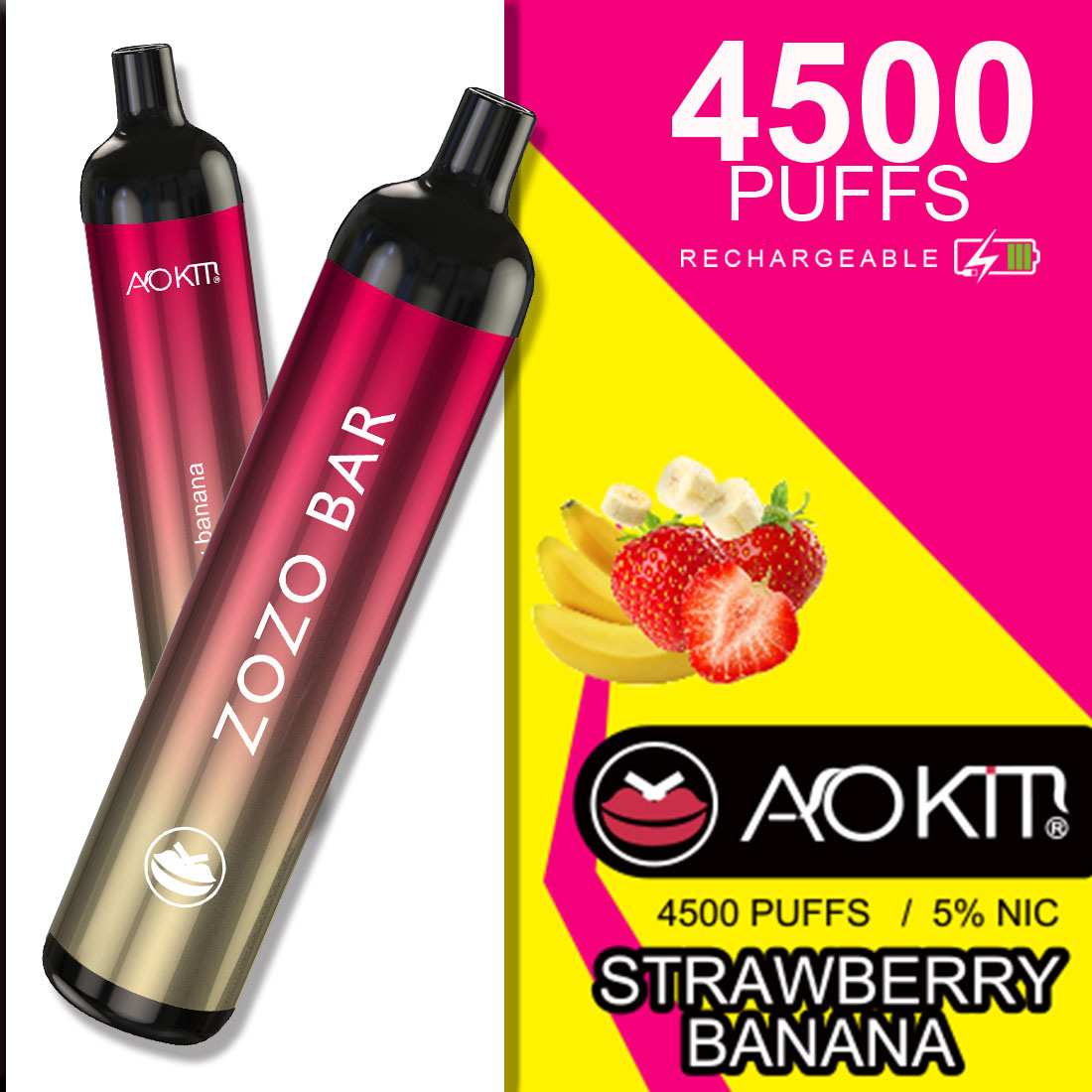 ZOZO BAR 4500 PUFFS DISPOSABLE VAPE (1)