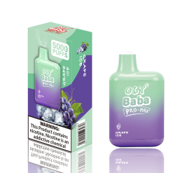 Oly Baba 5000 puffar uppladdningsbar engångsvape grossist GRAPE ICE