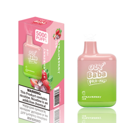 Oly Baba 5000 Puffs Uppladdningsbar engångsvape Partihandel STRAWBERRY ICE