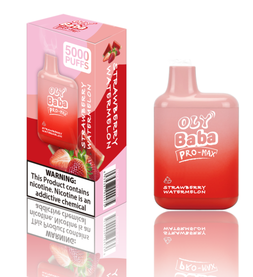 Oly Baba 5000 puffar uppladdningsbar engångsvape grossist STRAWBERRY WATERMELON