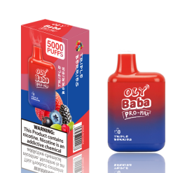 Oly Baba 5000 puffar uppladdningsbar engångsvape grossist TRIPLE BERRIES