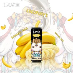 LAVIE 6000 Puffs engångsvape Partihandel Bananmjölk Smaker