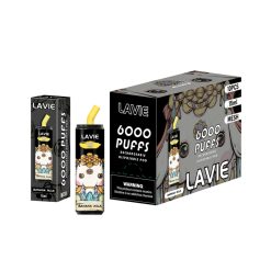 LAVIE 6000 Puffs Engångs Vape Partihandel Bananmjölk Pakage