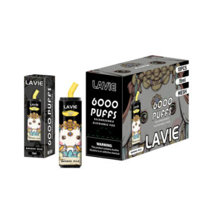 LAVIE 6000 Puffs Disposable Vape Wholesale Banana Milk Pakage