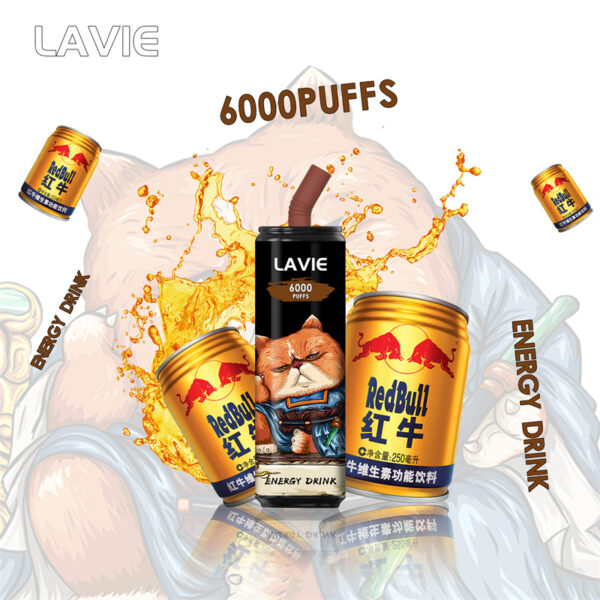 LAVIE 6000 Puffs Disposable Vape Wholesale Energy Drink Flavors