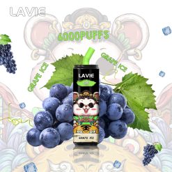 LAVIE 6000 Puffs engångsvape grossist Grape Ice-smaker