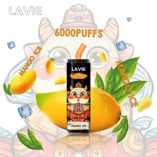 LAVIE 6000 Puffs Engångsvape Partihandel Mango Ice Smaker
