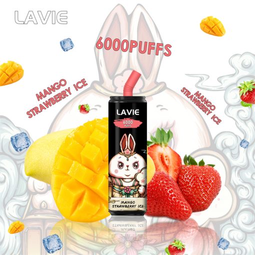 LAVIE 6000 Puffs Engångsvape Partihandel Mango Strawberry Ice Smaker
