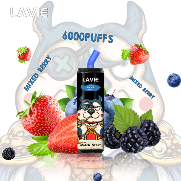 LAVIE 6000 Puffs Disposable Vape Wholesale Mixed Berry Flavors