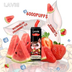LAVIE 6000 Puffs Engångsvape Partihandel Vattenmelon Jordgubb Is Smaker