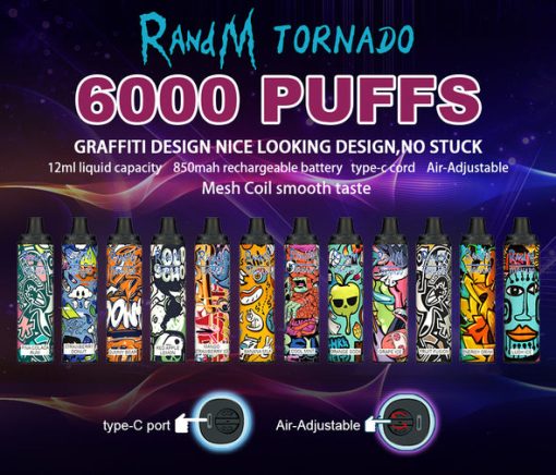 RANDM Tornado 6000 Puffs Einweg Vape Großhandel