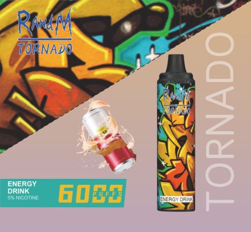 RANDM Tornado 6000 Puffs Einweg Vape Großhandel Energy Drink
