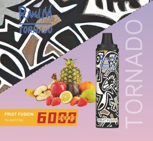 RANDM Tornado 6000 Puffs Einweg Vape Großhandel Obst Fusion