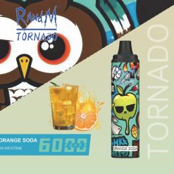 RANDM Tornado 6000 Puffs Einweg Vape Großhandel Orange Soda