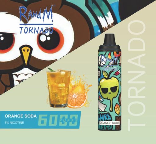 RANDM Tornado 6000 Puffs Einweg Vape Großhandel Orange Soda