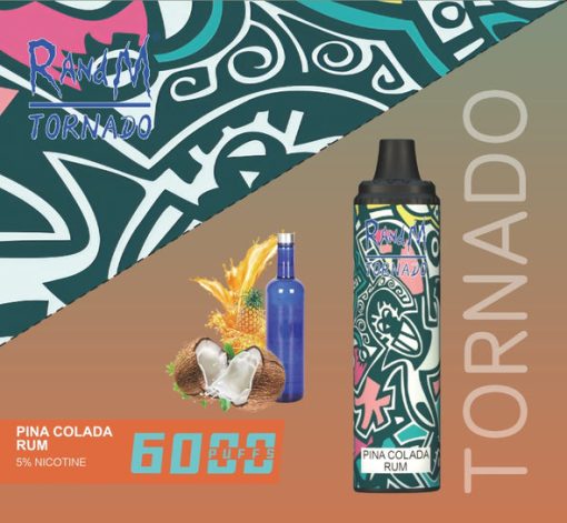 RANDM Tornado 6000 Puffs Einweg Vape Großhandel Pina Colada Rum