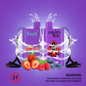 RandM Squid Box 5200 Puffs Disposable Vape Wholesale Mixed Berries