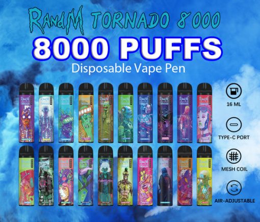 RandM Tornado 8000 Puffs Engångs Vape Partihandel (21)