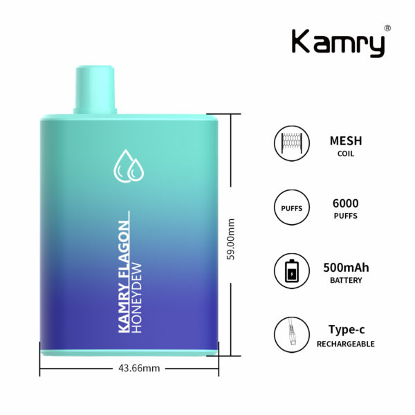 Kamry Flagon 6000 Puffs Disposable Vape Wholesale (6)