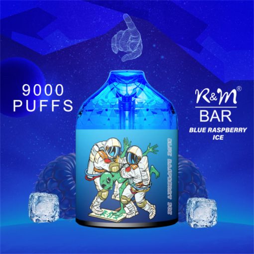 RM BAR 9000 Puffs Jednorazowe Vape Hurtownia Blue Raspberry Ice