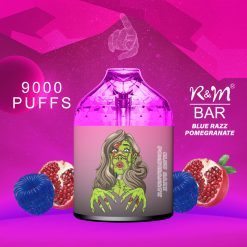 RM BAR 9000 Puffs Jednorazowe Vape Hurtownia Blue Razz Pomegranate
