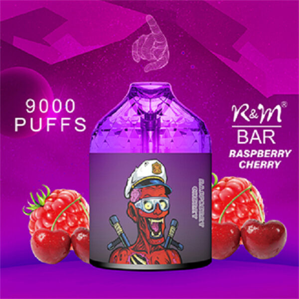 RM BAR 9000 Puffs Disposable Vape Wholesale Raspberry Cherry