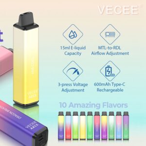Vecee Arex 6000 Puffs Disposable Vape Wholesale (3)