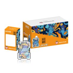 LAVIE NIO BOX 9000 Puffs Engångsvape Partihandel Peach Plum Paket