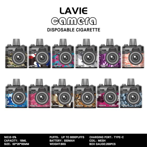 Lavie Camera 8000 Puffs engångsvape grossist (16)