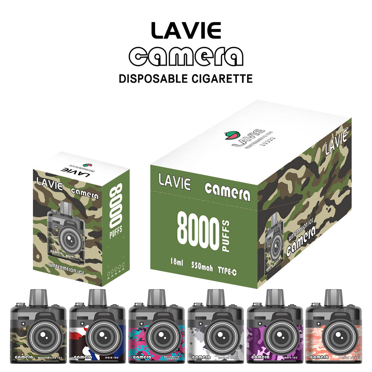 Lavie Camera 8000 Puffs Disposable Vape Wholesale (17)