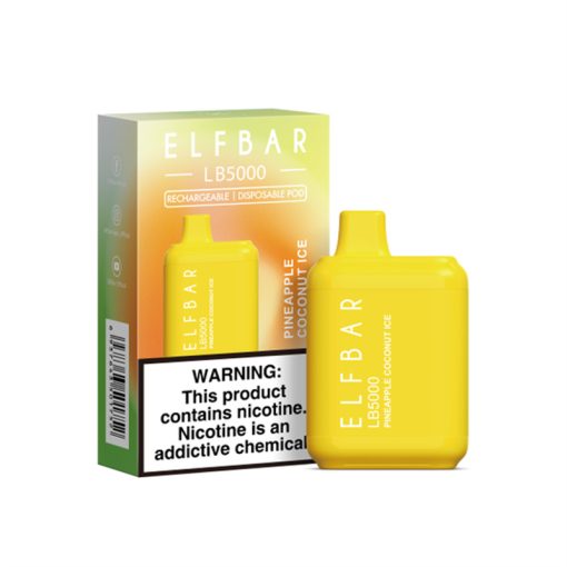 Elf Bar LB5000 Vape Großhandel Ananas-Kokosnuss-Eis