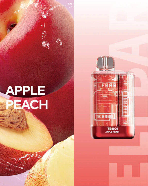Elf Bar TE5000 Disposable Vape Wholesale Apple Peach