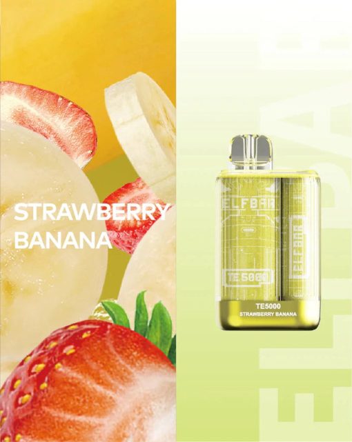 Elf Bar TE5000 Vape Desechable Plátano Fresa al por mayor