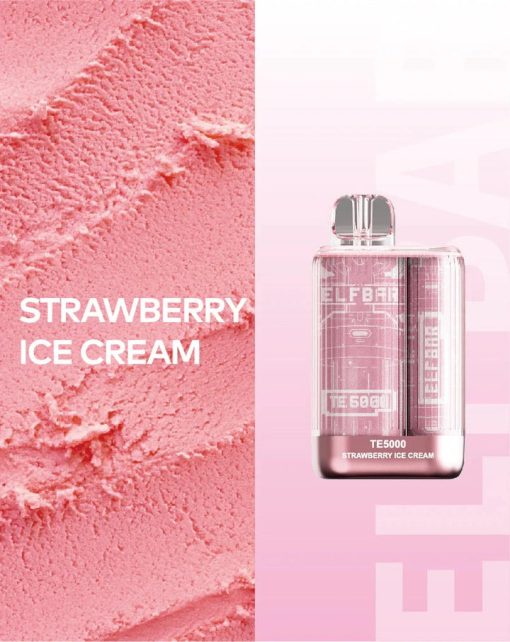 Elf Bar TE5000 Vape Desechable Helado de Fresa al por mayor