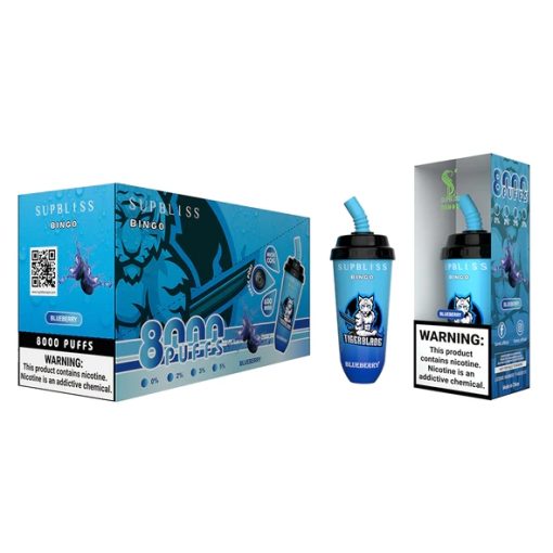 RandM Supbliss Bingo 8000 Vape Heidelbeere