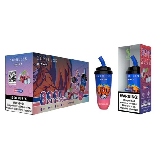 RandM Supbliss Bingo 8000 Vape Kirsche Eis