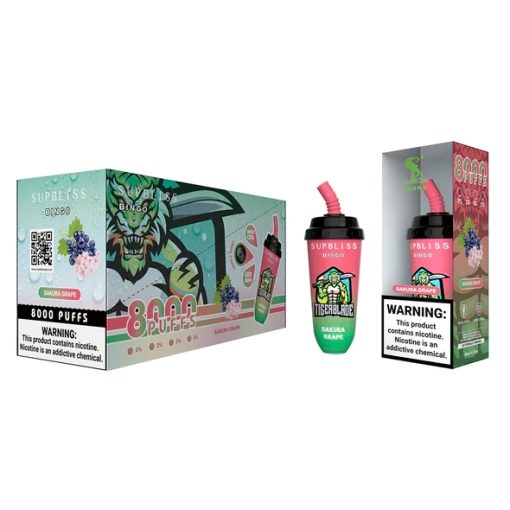 RandM Supbliss Bingo 8000 Vape Skura Grape