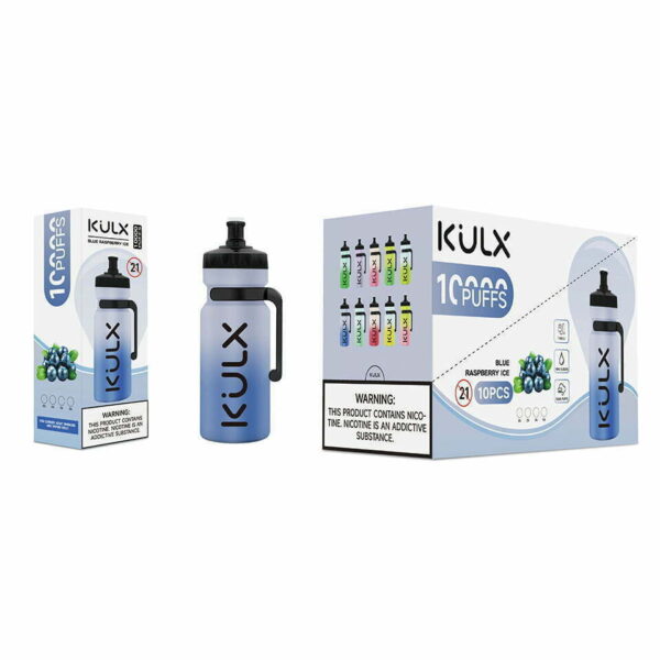 Kulx 10000 Puffs Disposable Vape Wholesale Blueberry Raspberry ice
