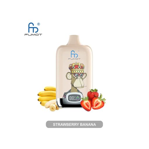 Fumot Digital 12000 Einweg Vape Großhandel Erdbeere Banane