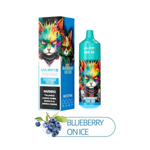 Vapme Fire 9000 Puffs Jednorazowe Vape Hurtownia Blueberry On Ice